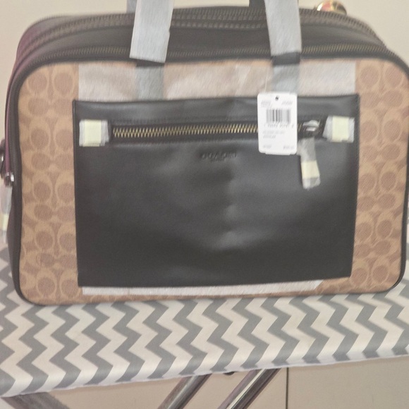 Coach Men's Black and Tan Briefcase - Picture 1 of 2